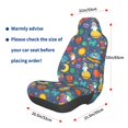 thumbnail image 3 of Yiaed Cartoon Space Print Car Seat Covers,Universal Auto Seats Protector Fits for Car,SUV Sedan,Truck,Automotive Seat Covers & Accessories, 3 of 5