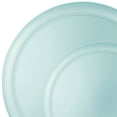 thumbnail image 5 of 6.3″ & 8.6″ Edge Collection Teal Pearl Plastic Plates Combo Set, 24-Piece Elegant Disposable Dinnerware for 12 Servings, Party & Event Use, 5 of 6