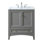 Stufurhome Delia 36 inch Rustic Gray Laundry Utility Sink