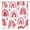 Pink, White, variant on Valentine''s Day Shower Curtain Red Love Heart Black White Geometric Stripes Couple Sweet Romantic Black Background Fabric Decorative Bathroom Curtains with Hooks,Black,Red White