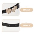 thumbnail image 3 of TABLETREANDS 2Ud Cinturones Finos De Material PU Con Moño De Rhinestone Para Combinar Con Y Casual, 3 of 7