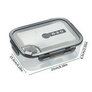Lksixu Lunch Box Food Container, 3-Compartment Plastic Bento Lunch Box BPA-Free Leakproof Bento Box Reusable Meal Prep Containers Microwave/Dishwasher Safe Snack Food Storage