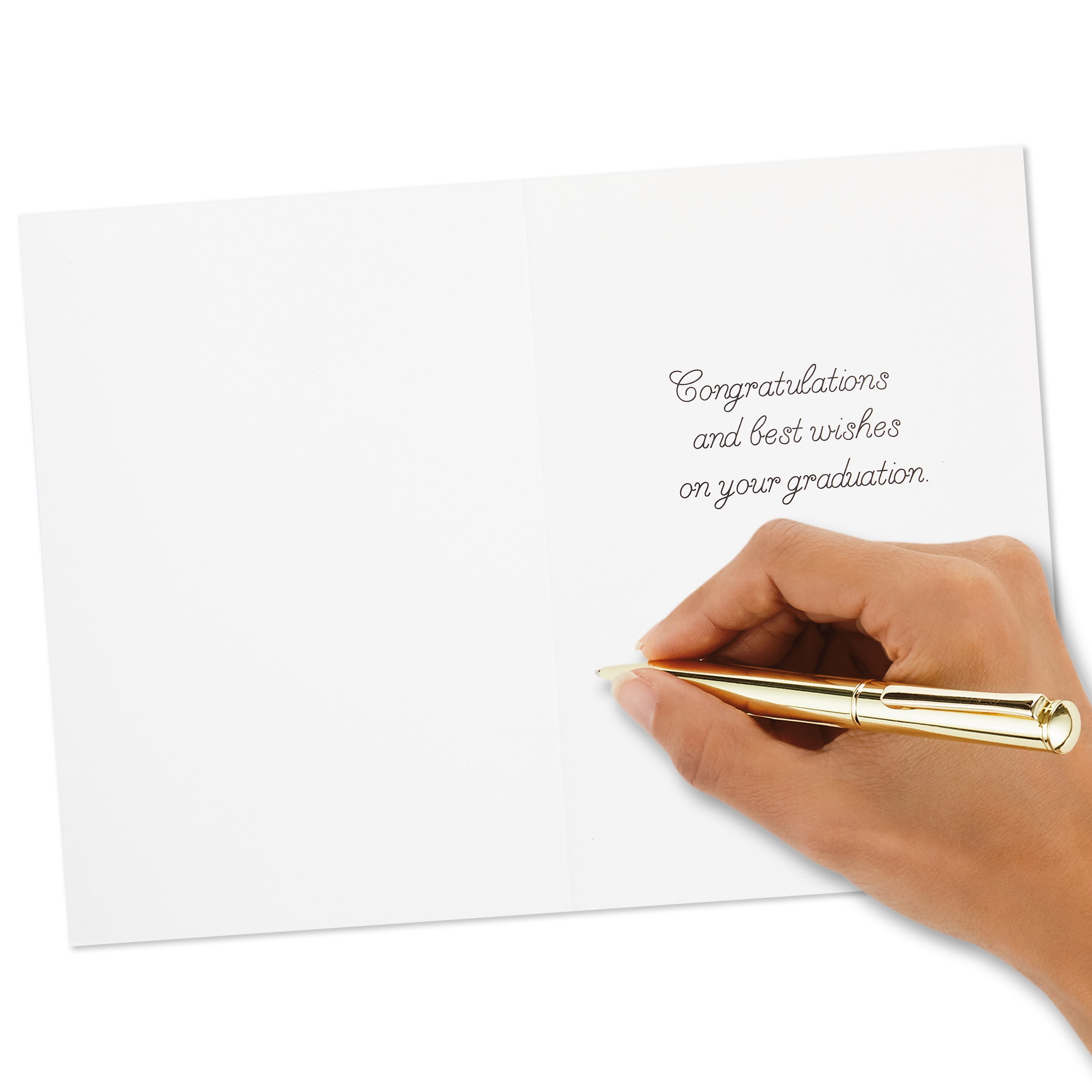 Hallmark Graduation Cards (Black, Blue and Gold), Pack of 4