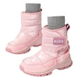 thumbnail image 3 of Huowey Children's Winter Solid Color Snow Boots Boys and Girls Non Warm Padded Thickened Boots, 3 of 8