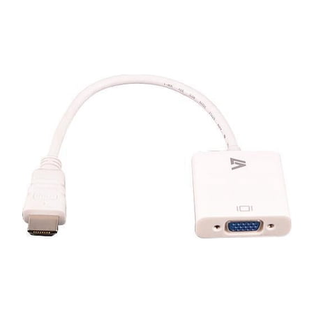 UPC: 0662919069655 | V7 CBLHDAV-1N White Video Adapter HDMI Male to VGA Female
