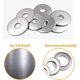 thumbnail image 5 of Surtido de arandelas planas de acero inoxidable 304 de 225 piezas, arandelas planas m3 M4 M5 M6 M8 M10 M12 para sellar tornillos, anillos de sellado, vienen con caja (gris), 5 of 5