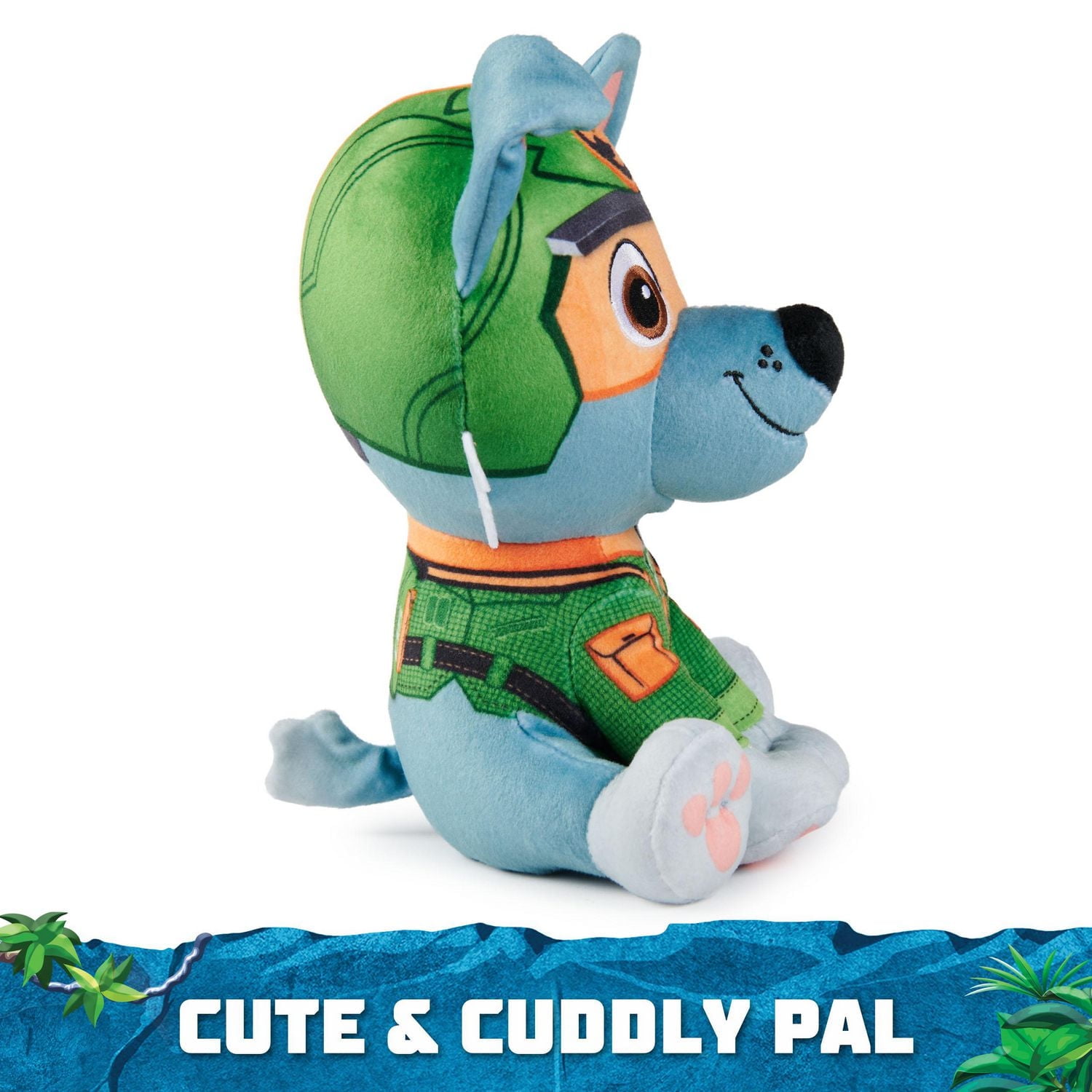 PAW Patrol Jungle Pups, Tracker 8-Inch Plush, Stuffed Animal Kids Toys for Boys & Girls Ages 3 and Up