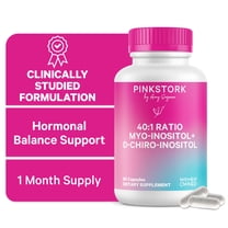 Pink Stork Hormone Harmony Supplement, Myo-Inositol & D-Chiro Inositol, Ovarian Support, 90 Capsules