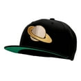 thumbnail image 2 of Saturn Silhouette Embroidered Wool Blend Cap - Black OSFM, 2 of 5