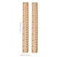 thumbnail image 4 of EeaseMX Regla de madera de 20 cm y 8 pulgadas, 30 unidades, ayuda para el entrenamiento de modista, regla de doble escala de un lado., 4 of 7