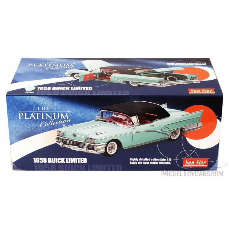 1958 Buick Limited Soft Top Convertible, Green - Sun Star