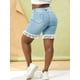 thumbnail image 4 of Frenos trenzados Denim Plus Tamaño Bermudas Shorts Rosegal  Pantalones cortos de talla grande, 4 of 5