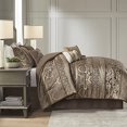thumbnail image 3 of Madison Park Bellagio Comforter Set Cal King Brown/Gold, 3 of 16