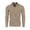 31 Brown, variant on Men's Quarter Zip Up Mock Turtle Neck Polo Pullover Sweater Casual Outfit