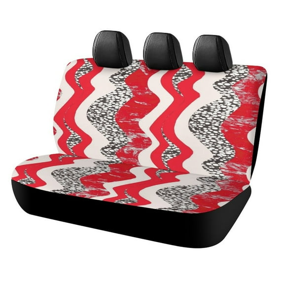 Animal Print Patterns Car Accessories Bench Seat Covers for Cars Print Car Seat Protector Cover for Rear Universal Fit