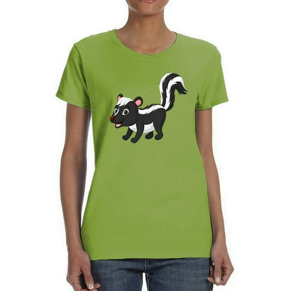 A Happy Skunk T-Shirt Women -Image by Shutterstock, Female Large