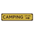 thumbnail image 2 of Camping Mileage Novelty Decor, Metal Wall Sign - 4x18 Inches, 2 of 4