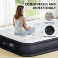 thumbnail image 5 of TINKLE WELL Queen Size Air Mattress with Built-in High Capacity Pump, 16" Extra Tall Raised Airbed, Non-Slip Bottom Design, Supports 660 lbs, Inflatable Mattress for Home, Camping and Travel, 5 of 7