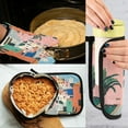 thumbnail image 5 of Yayeee Oven Mitts and Pot Holder Set of 2 Heat Resistant Kitchen Gloves Baking Hot Pad, Art City, 5 of 5
