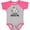 Baseball Heather and Hot Pink, variant on Inktastic Zebra My Boppa Loves Me Boys or Girls Baby Bodysuit