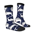 thumbnail image 3 of Uemuo Angry Shark Pattern Women's Crew Socks, Soft Durable Breathable Moisture-Wicking with Odor Control Cotton socks, 3 of 9