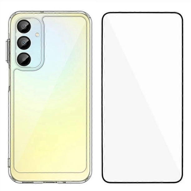 WANLONFENG MF Series for Samsung Galaxy A16 4G 5G Case TPU Acrylic Clear Phone Cover with Tempered G