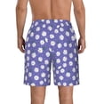 thumbnail image 3 of Kdxio Daisies Flowers Pattern Mens Casual Shorts - Drawstring Summer Beach Sports Shorts for Men, 3 of 9