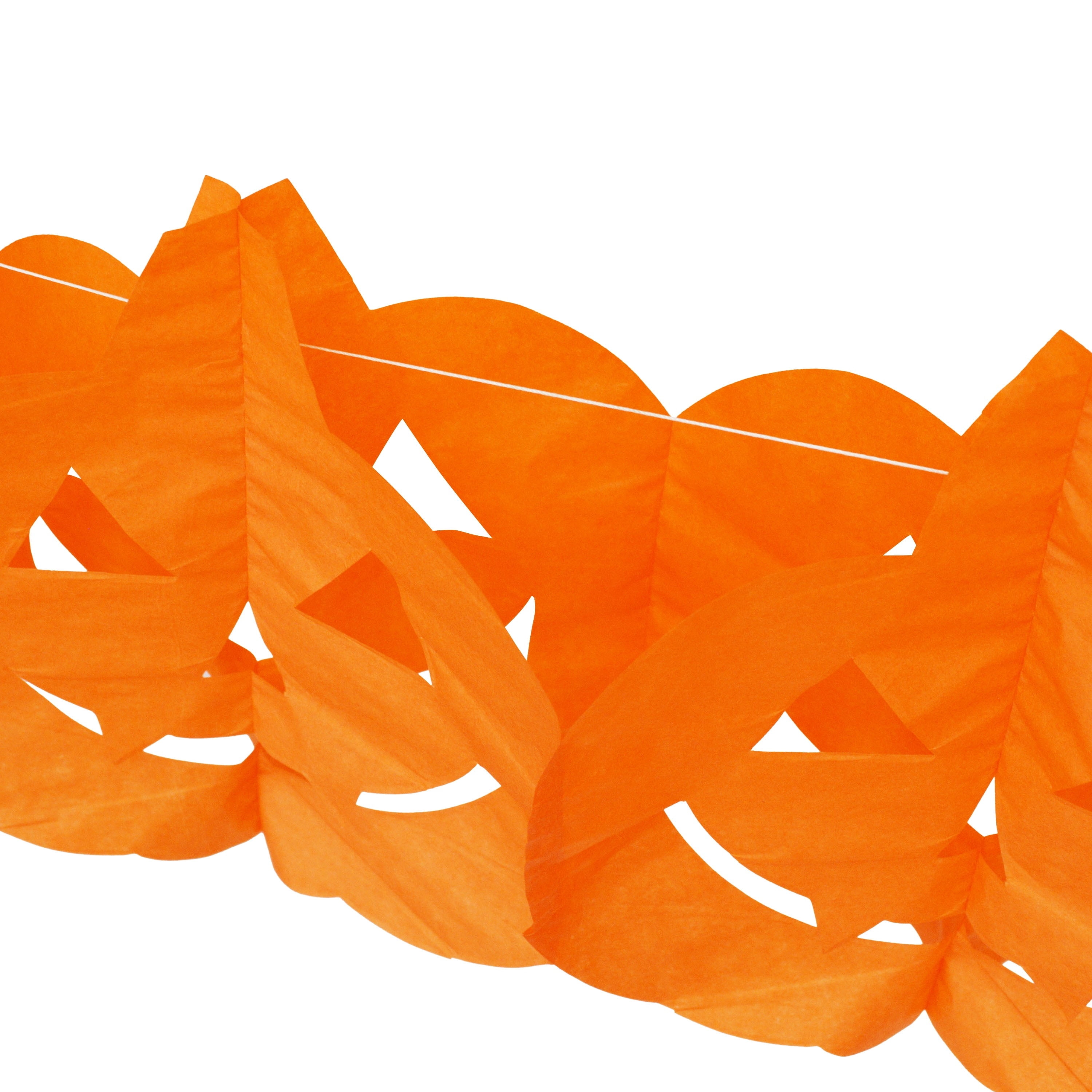 Pumpkin Tissue Garland, Orange, 8', Halloween by Way To Celebrate