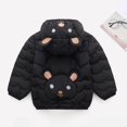 thumbnail image 4 of GYRATEDREAM Toddler Baby Boy Girl Hooded Puffer Jacket Lightweight Warm Comfy Packable Down Jacket Coat Little Kids Autumn Winter Outwear Clothes Black for 1-5Y, 4 of 6