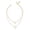 F, variant on Personalized S^imple Hollow Leaf Necklace Multi-layer Round Bead Rhinestone Pend stacking necklace collarbone chain