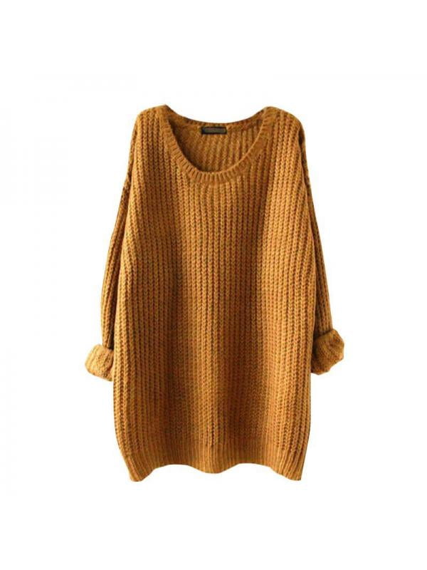 Women Jumpers Sweater Knitted Off 