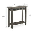 thumbnail image 5 of Design House Console Hall Stand in Smoke Gray and Black Slate, 5 of 19