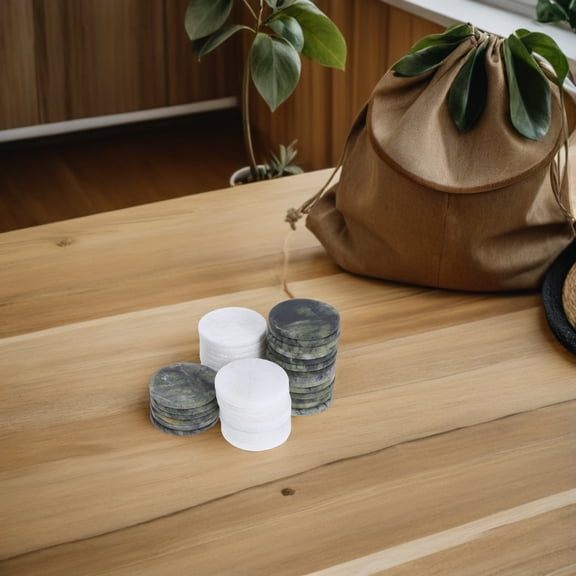 OULII 40-Piece Ergonomic Skipping Stones Set in Assorted Colors for Outdoor Pool Games and Water Activities