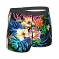 thumbnail image 3 of Disketp Colorful Flowers Men'S Boxer Briefs,Soft And Breathable Cotton Underwear With Comfortflex Waistband, 3 of 8