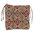 thumbnail image 4 of Blazing Needles 16-inch Spun Polyester Patterned Outdoor Square Tufted Chair Cushions (Set of 2), 4 of 4