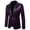 Purple, variant on Gureui Men Formal Long Sleeve Sequin Blazer Suit Shiny One Button Lapel Jacket Coat Casual Tuxedo Wedding Party Stage Singer Banquet Prom