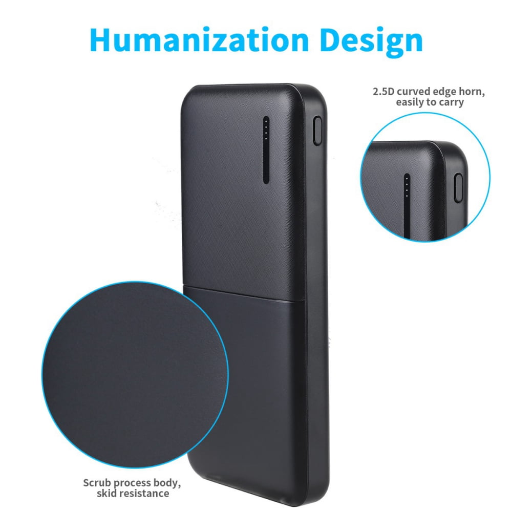 Portable Charger Power Bank 50000mah,Ultra-High Capacity Safer External Cell Phone Battery Pack Compact with High-Performance Cells & 2 USB Output, Smart Charge for Smartphone Black