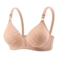 thumbnail image 2 of Women Wireless Front Closure Bra Full Support Non Padded Soft Breathable Comfort Bra for Everyday Wear and Sleep, 2 of 7