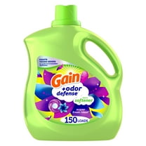 Gain   Odor Defense Liquid Fabric Softener, Super Fresh Blast Scent, 150 Loads, 129 fl oz