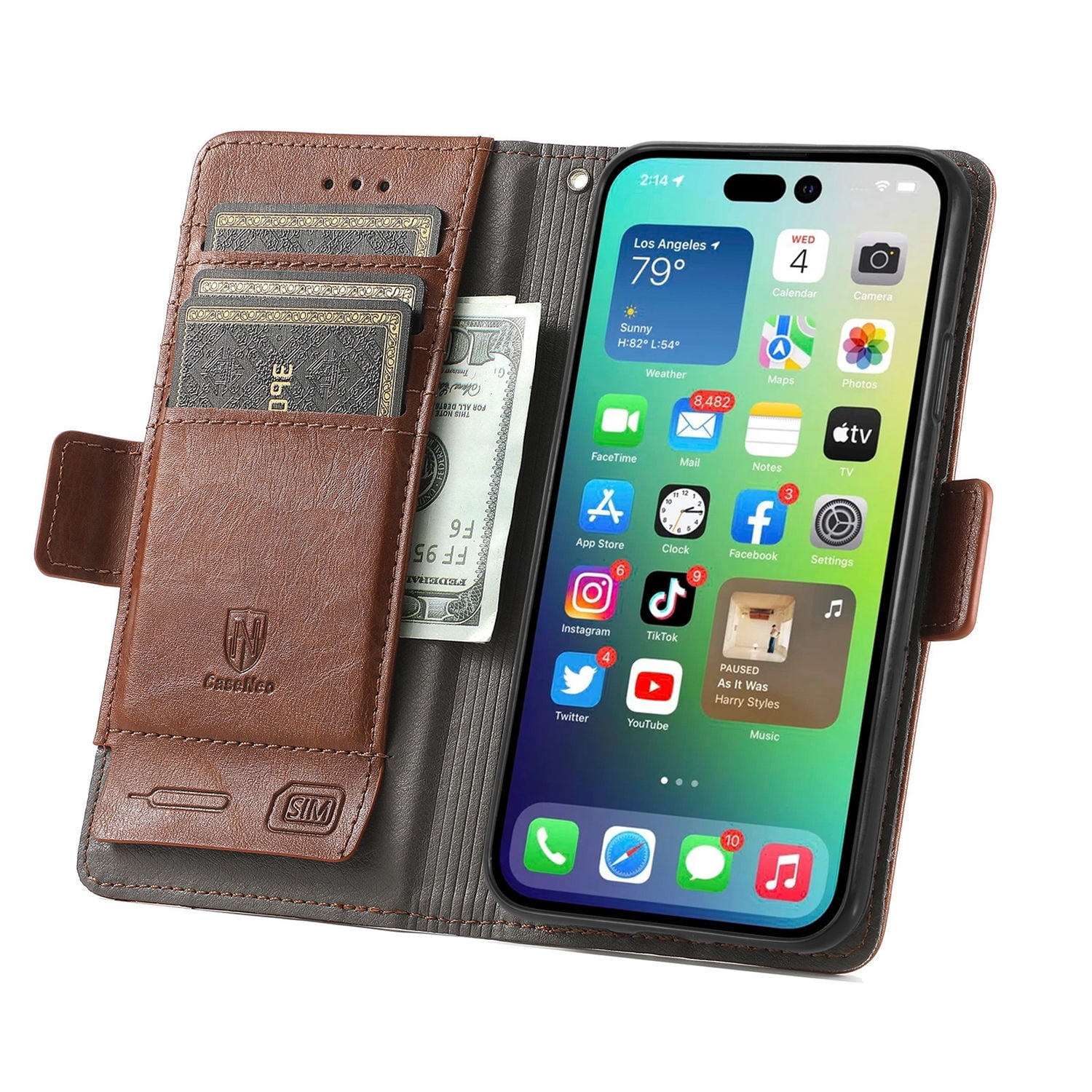 Leather Wallet Phone Case For Xiaomi Poco F6 Pro C55 C65 C50 F5 Pro M6 Pro Poco X5 Pro X4 M5 F4 F3 Quality Leather Phone Case With Card Holder Zipper