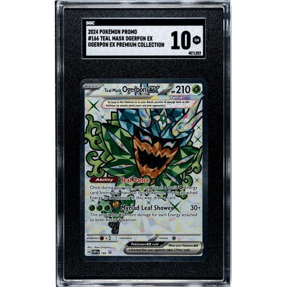 2024 Pokémon Scarlet & Violet Promo Teal Mask Ogerpon #SVP166 Tera EX SGC 10