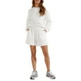thumbnail image 4 of Diconna Women Solid Color Shorts, Adults Casual Style Pants with Slant Pockets, 4 of 5