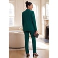 thumbnail image 3 of Jessica London Two Piece Single Breasted Pant Suit Set, 3 of 4