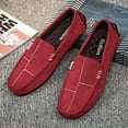 thumbnail image 5 of Men's Casual Loafers Slip On Leather Shoes Male Lightweight Driving Shoes Moccasins Classic Penny Loafer Flats Boat Shoes Outdoor Walking Shoes, 5 of 13