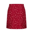 thumbnail image 5 of PYGNJK Women's Plus Size Printed Skirts High Waist Underneath Boho Tiered Flowy Tennis Skirts Casual Mini Skirt, 5 of 6
