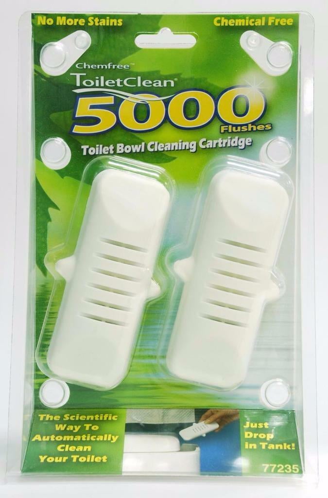 2 ChemFree ToiletClean Chemical Free Toilet Bowl Cleaner Cartridges