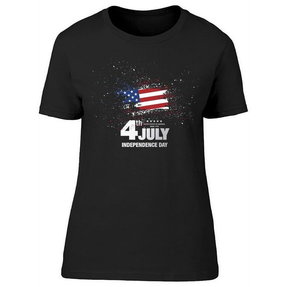 Usa Flag Fading Away. Holiday T-Shirt Women -Image by Shutterstock, Female 3X-Large