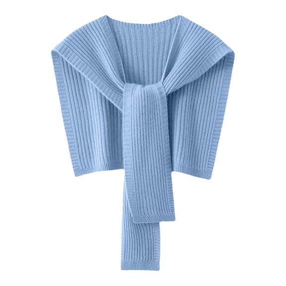 DJN Shawls For Women Women's Elegant Shawl Wraps Soft Open Front Poncho Sweater for Spring Fall Winter 2026 Sky Blue One Size