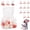 White, variant on Coollooc 12Pcs Gummy Bear Container for Valentine's Day, Cute Bear-Shaped Transparent Jar, Suitable for Wedding Favors, Candy Store Displays, And Everyday Candy Storage(White)