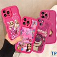 thumbnail image 2 of Para Oppo A77 A57 A96 A77s A17K A74 A76 A9 A12 A7 A95 A35 A33 A15 A5s A17 A36 A32 A11K A15s A11 A16 A3s A5 A16K A53 A54 A16s Borde Ondulado Rosa Bonita Princesa Barbie Oso Lotso Caso, 2 of 3